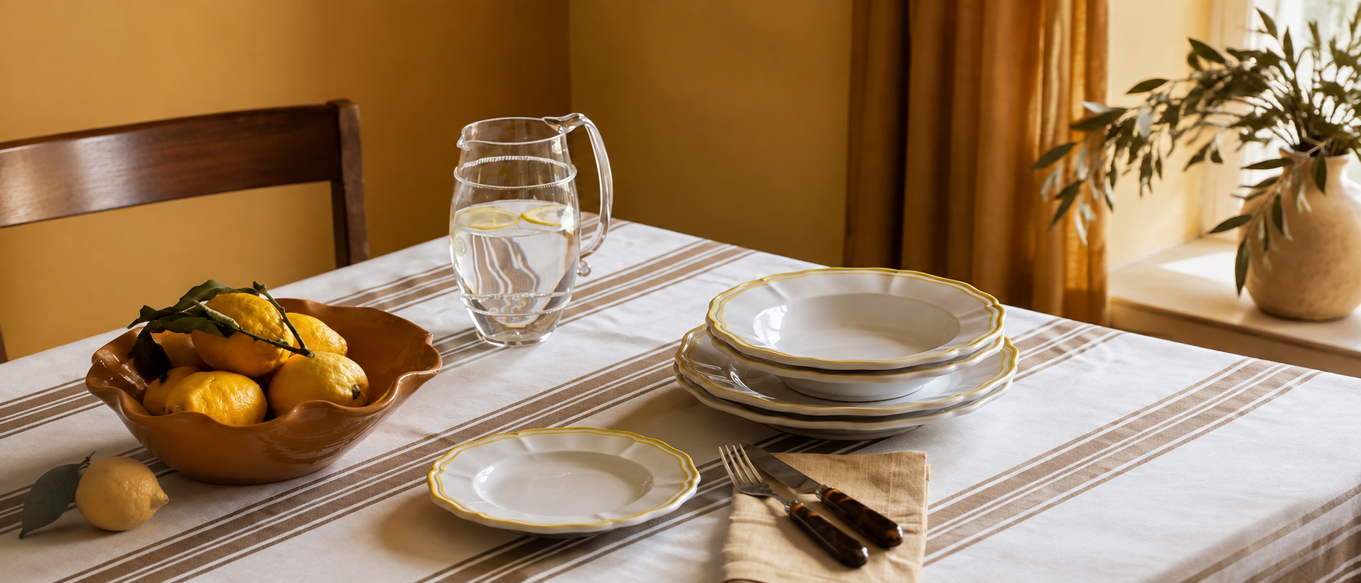 Modern tableware selection